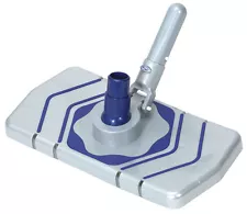 Swimming Pool Vacuum Head w/Brushes & Wheels For Concrete or Fiberglass Pools