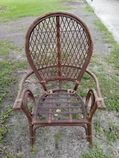 Brown Wicker Outdoor Chair