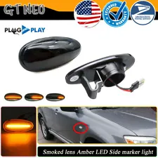 Smoked Sequential LED Fender Side Marker Lights For JDM Mitsubishi Evo 5 6 7 8 9 (For: 2002 Mitsubishi)