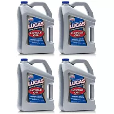 LUCAS OIL 10115 SEMI-SYNTHETIC 2-CYCLE OIL SMOKELESS LOW ASH 1 GALLON - 4 PACK