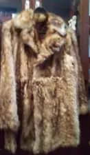 VTG Men's Real Fur Coat - Size L