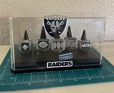 Raiders Super Bowl Ring Set ðWith Caseðºð¸SHIPPING!