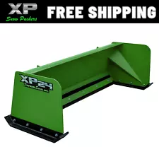 6' XP24 JOHN DEERE SNOW PUSHER TRACTOR LOADER- FREE SHIPPING- JD QUICK ATTACH