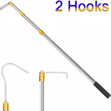 Cargo Grabber Pickup Truck Bed Cargo Retriever 2.5 FT - 6 FT Telescoping 2 Hooks