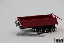 Herpa Schmitz Dump trailer Half-shell recess 3axis rubinrot 670316 1:87 /HS731