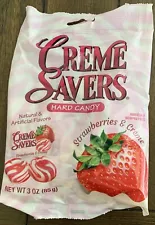 Creme Savers Strawberries and Creme Hard Candy 3oz Bag