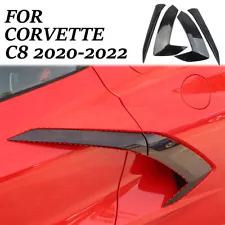 Carbon Fiber Body Side Scoop Vent Cowl Trim Cover for Chevrolet Corvette C8