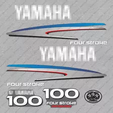 Yamaha 100HP Four Stroke Outboard Engine Decals Sticker Set reproduction 100 HP