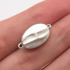 925 Sterling Silver Coffee Bean Lock for Bracelet / Necklace