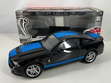 Shelby Collectibles 2010 Shelby GT500 1:18 Diecast Car in Box - Black/Blue