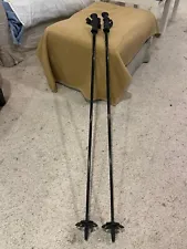 Smith Ski Poles Carbon Fiber Alpine 46 inches (116 cm) Carbon Black Color