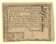 Colonial Currency - FR RI-282 - July 2, 1780 - Paper Money - Paper Money - US -