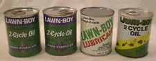 Vintage Lawn Boy 2 Cycle Oil Cans Lot of 4 8oz Mowers Motor Cycle Full