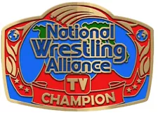 NWA Television Championship Belt Sticker (4 x 2.9 in)