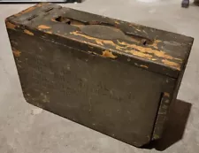 WWI M1917A1 Browning Machine Gun Wooden Ammunition Box