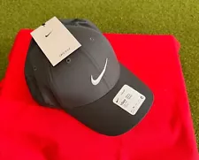 New Nike Golf Legacy 91 Hat - Dark Smoke Grey / White Swoosh Adjustable Back