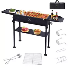 Portable Charcoal Grill, Folding Camping Grills, BBQ Grill for Hibachi Skewer...