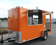 NEW 6x14 6 X 14 Enclosed Concession Food Vending BBQ Porch Trailer * MUST SEE *