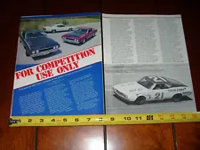 1969 FORD TORINO TALLADEGA FACTORY RACE CAR - ORIGINAL 1984 ARTICLE