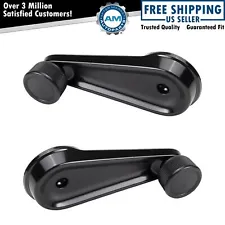 Front Window Crank Handle Set Black LH & RH for HD International Truck