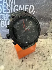 NWT Nixon 51-30 CHRONO BLACK stamped Face RARE Watch With Box