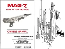 Techno-Arms (PTY) Ltd MAG-7 & M1 Shotgun Manual- South Africa