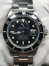 Rolex Submariner 16800 Black Dial Automatic Men's Watch $1NR Auction!!!