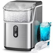 35lbs/Day Stainless Countertop Nugget Ice Maker Machine with Chewable for Home