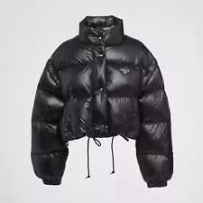 PRADA Re-Nylon detachable-sleeve puffer jacket NWT Sz 44IT 