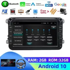 8" Android 10 Car Radio Stereo For VW Volkswagen Jetta Passat EOS GPS Navi WiFi