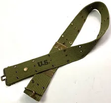 WWII US M1924 .45 AMMO COMBAT FIELD EQUIPMENT PISTOL BELT-OD#7