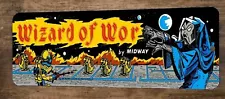 Wizard of Wor Arcade 4x12 Metal Wall Video Game Marquee Banner Sign