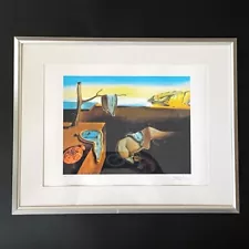 Salvador Dali "Persistence of memory" Lithograph Signed Framed 60/375