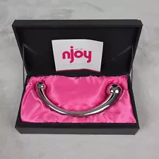 Njoy Pure Wand Stainless Steel Handheld Muscle Massage NJ-001 7.5" Display Model