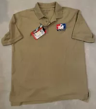 511 Tactical Shirt Mens L Beige Professional Polo Short Sleeve NWT The Range