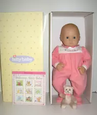 American Girl Bitty Baby Doll Blond with Bitty Bear, Box & Pink Sleeper, PB Book