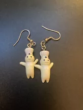 Cute Pillsbury Doughboy earrings for pierced ears