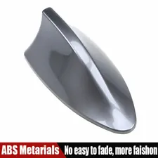 Universal Gray Car Roof Style Shark Fin Antenna Radio Signal AM FM Aerials