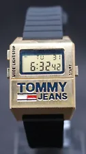 #Fabalus Tommy Hilfiger gold Dial Digital Men's Wrist Watch Free Shipping