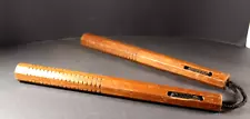 Vintage Nunchucks Wood w/ Rope Octagon Shape (Collectible Only)