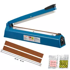 VEVOR 16" ABS Hand Impulse Heat Sealer Machine Poly Bag Sealing for Plastic Bags