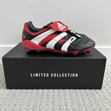 Size 10 - adidas Predator Accelerator FG Black Red