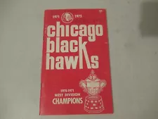 Chicago Blackhawks 1971 1972 Press Guide