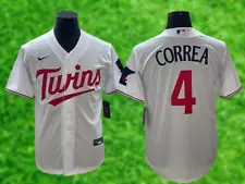 Carlos Correa Twins Cool Base Men's Stitched Jersey White