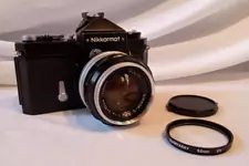 Nikon Nikkormat FT 35mm SLR Film Camera w Lens See Description