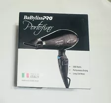 Babyliss Pro Nano Titanium Portofino Hair Dryer - Black