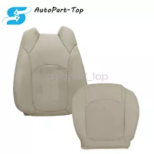 HOT SALE Front Driver Seat Covers PERF Leather Tan For GMC Acadia 2008-2012 US (For: GMC Acadia)