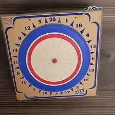 Widdy 1983 Wooden Wood Board Dartboard Dart Made In PA USA