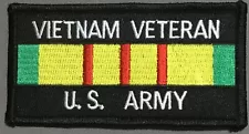 MILITARY EMBROIDERED PATCH - VIETNAM WAR VETERAN RIBBON SHOWROOM CLEARANCE SALE