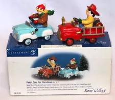 DEPT 56 PEDAL CARS FOR CHRISTMAS SNOW VILLAGE 55108